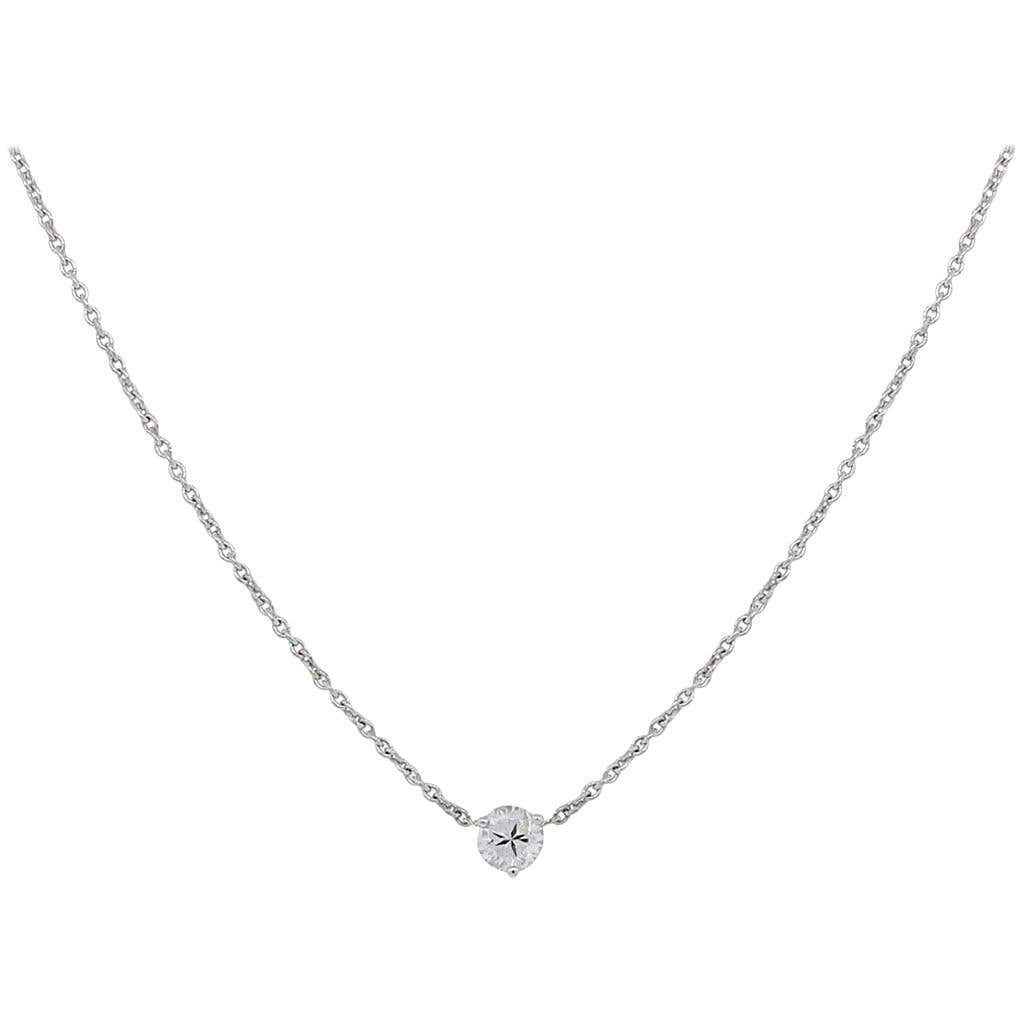 Diamond Floating Pendant Necklace For Sale at 1stDibs | floating ...