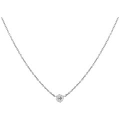 Diamond Floating Pendant Necklace