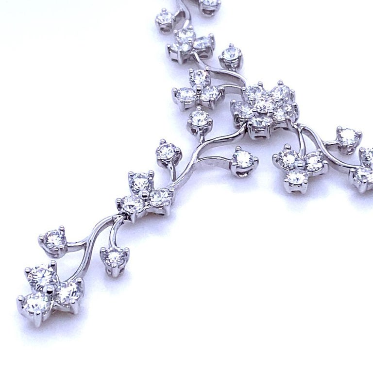 Alba Bijoux Multi Diamond Floral Necklace main image 0
