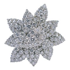 Diamond Flower 18 Carat Gold Ring