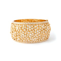 Diamond Flower Bangle