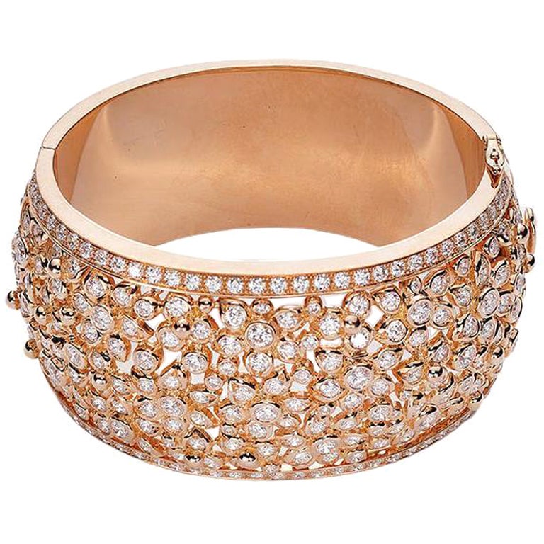 Brazalete Flor de diamantes