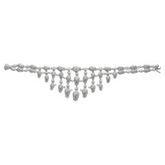 Bracelet fleurs en diamants