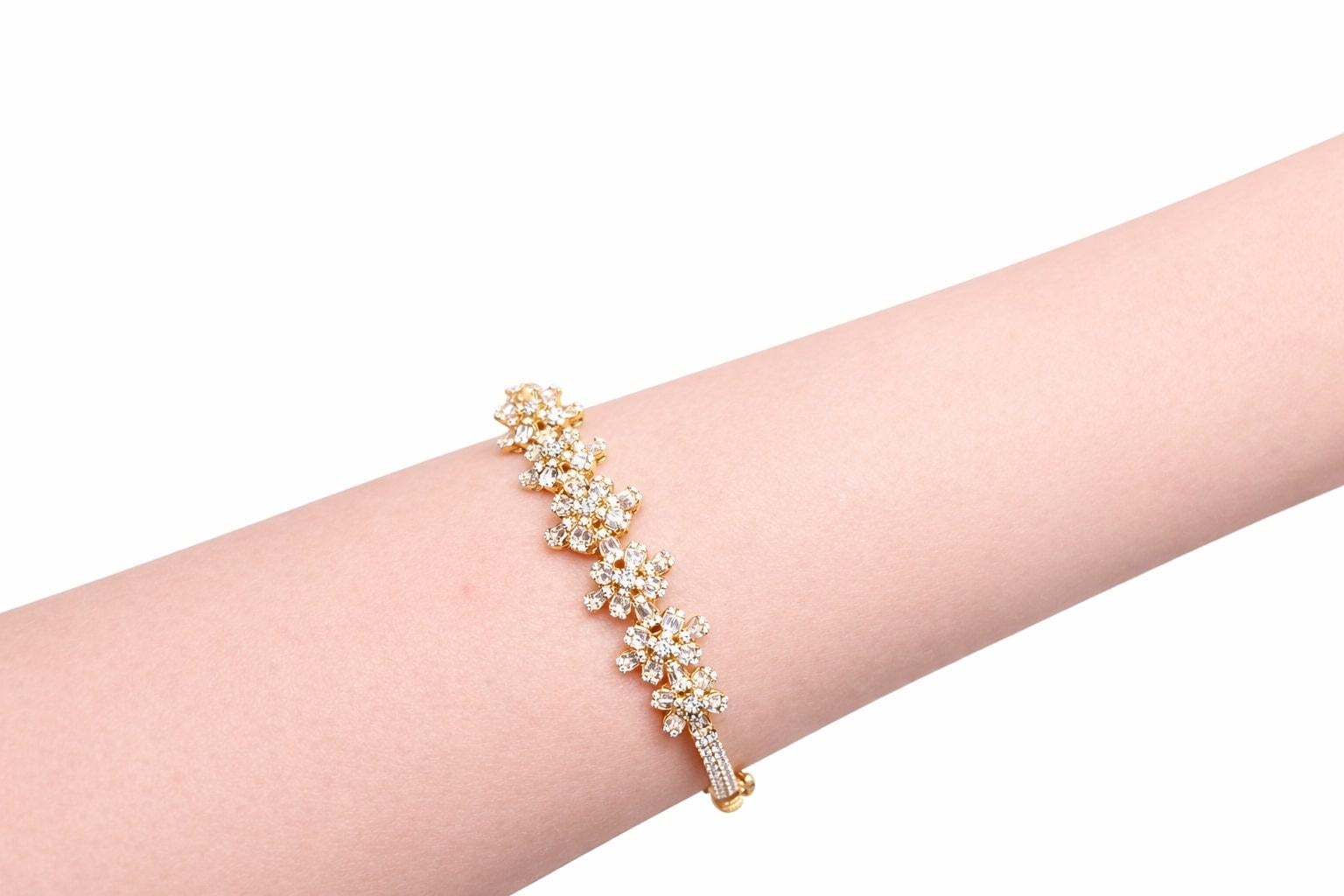 Diamond Flower Cuff - image 5