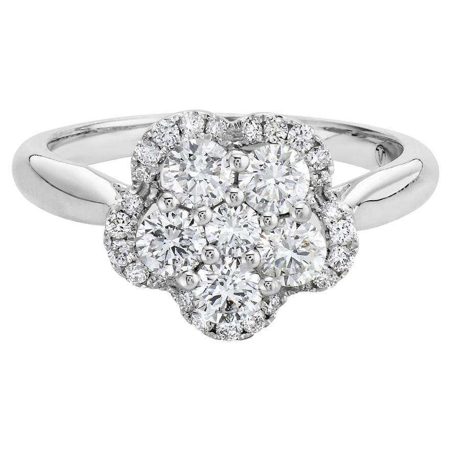 Diamond Flower Ring For Sale