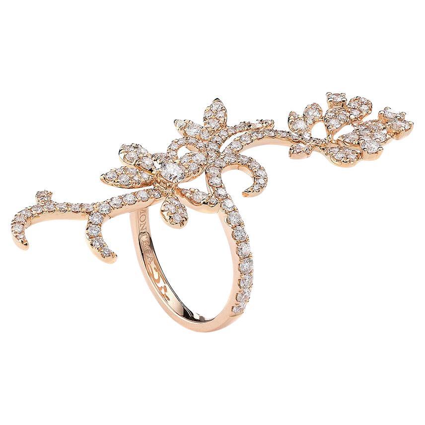 Diamond Flower Ring For Sale