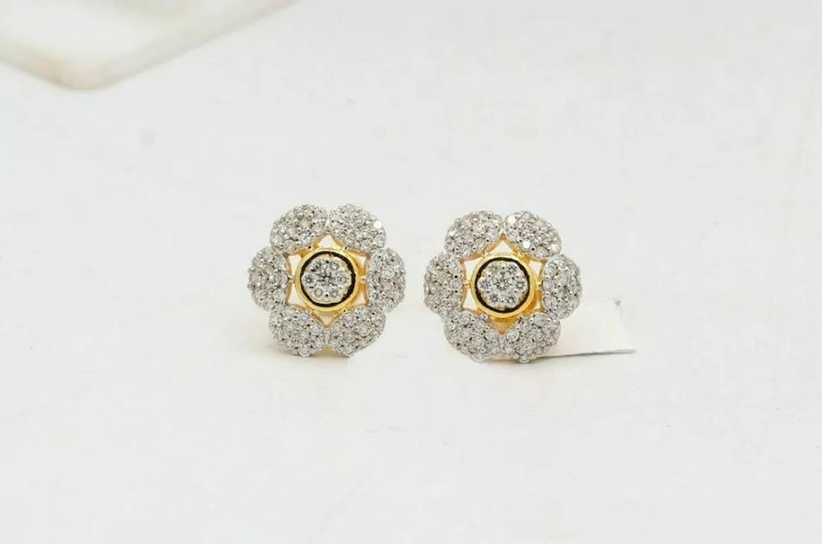 Diamant-Ohrstecker Braut-Ohrstecker Blume Diamant-Ohrring 14k Solid Gold
Geringes Gewicht, kann jeden Tag getragen werden

Zusätzliche Informationen:
Zustand: Neu ohne Etiketten: Ein brandneuer, unbenutzter und ungetragener Artikel (einschließlich