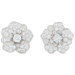 Diamantblume Weigold 18 Karat Ohrstecker