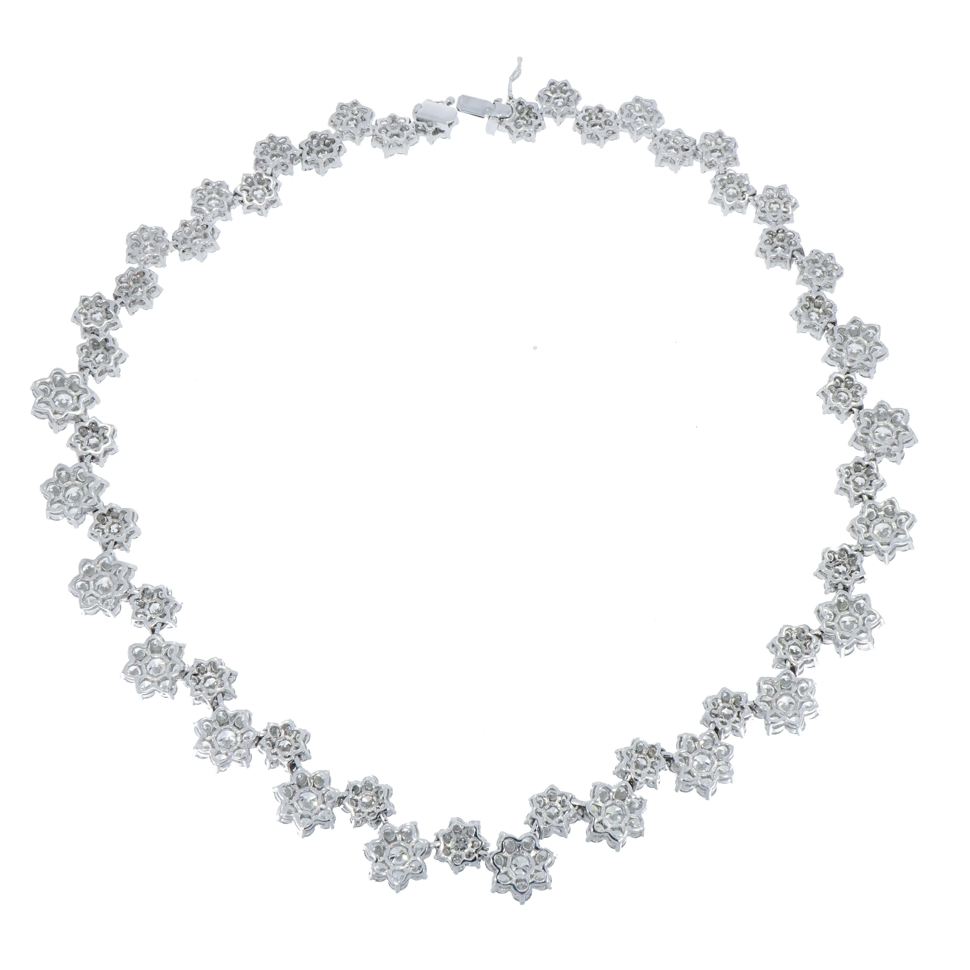 floral diamond necklace