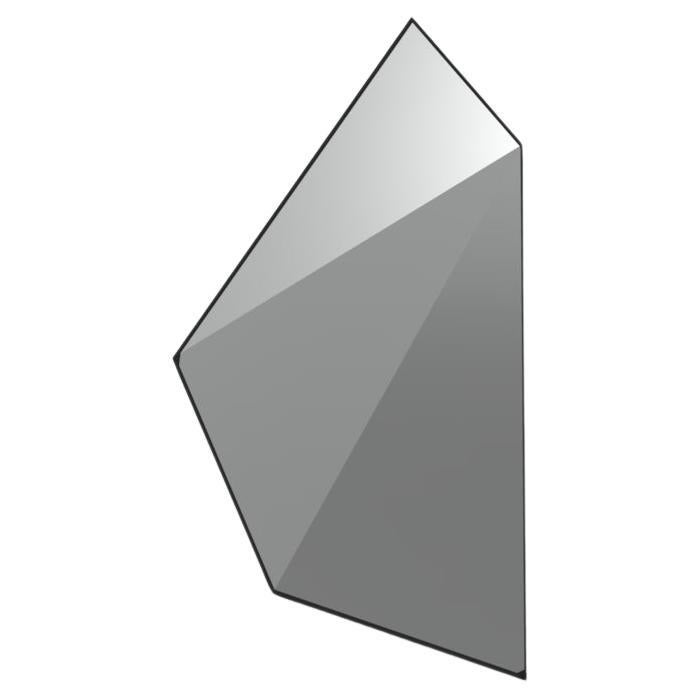 Diamond mirror with faceted reflections at different angles For Sale