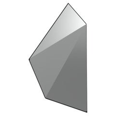 Espejo de diamantes con reflejos facetados en diferentes ángulos
