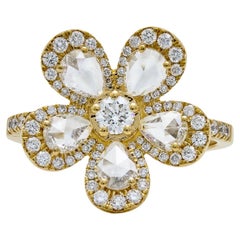 Diamond Forget-Me-Knot Ring in Yellow Gold Success