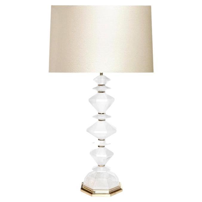 Diamond Form Rock Crystal Lamp by Phoenix