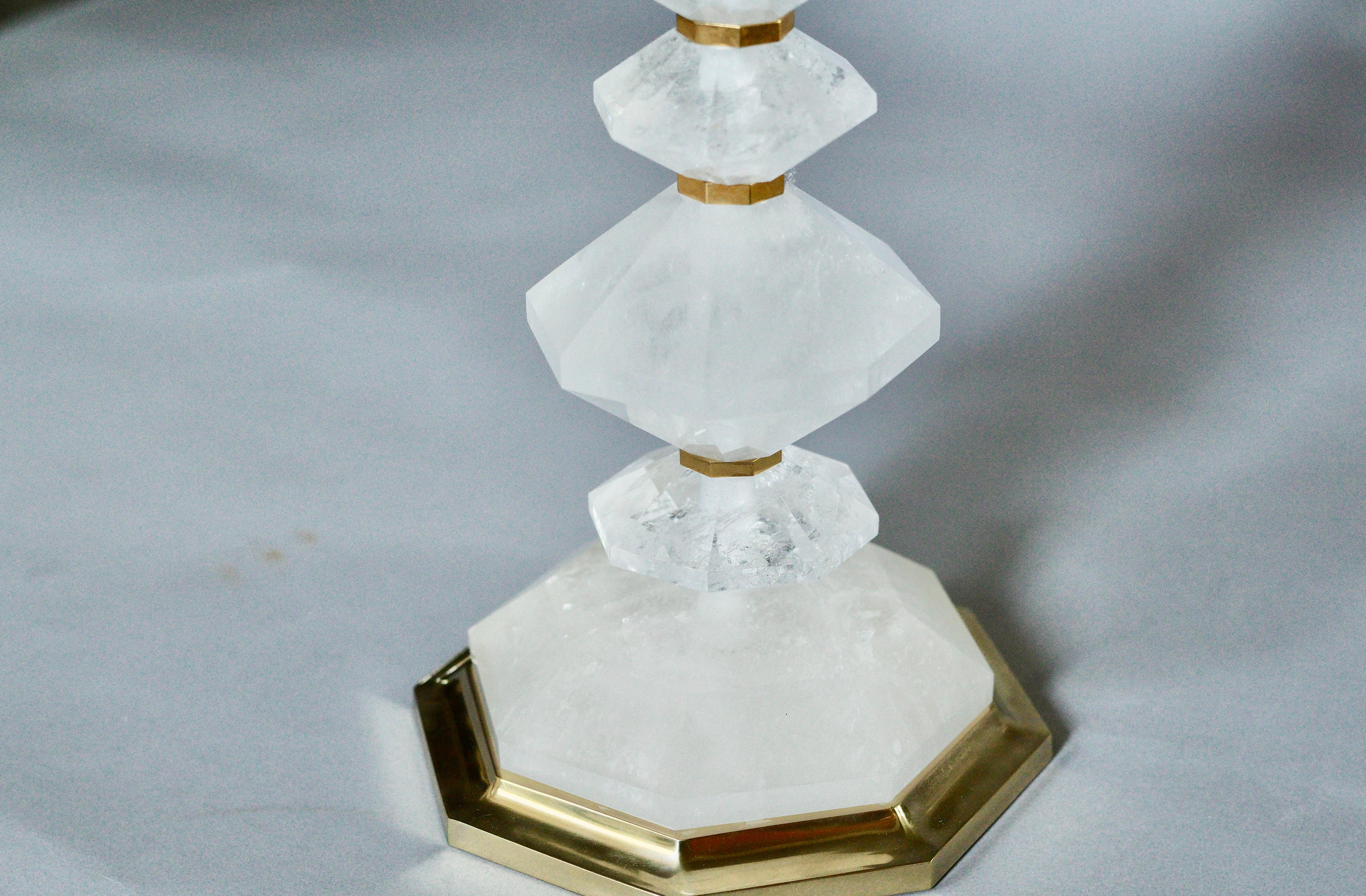 Bergkristalllampen in Diamantform von Phoenix im Zustand „Neu“ im Angebot in New York, NY