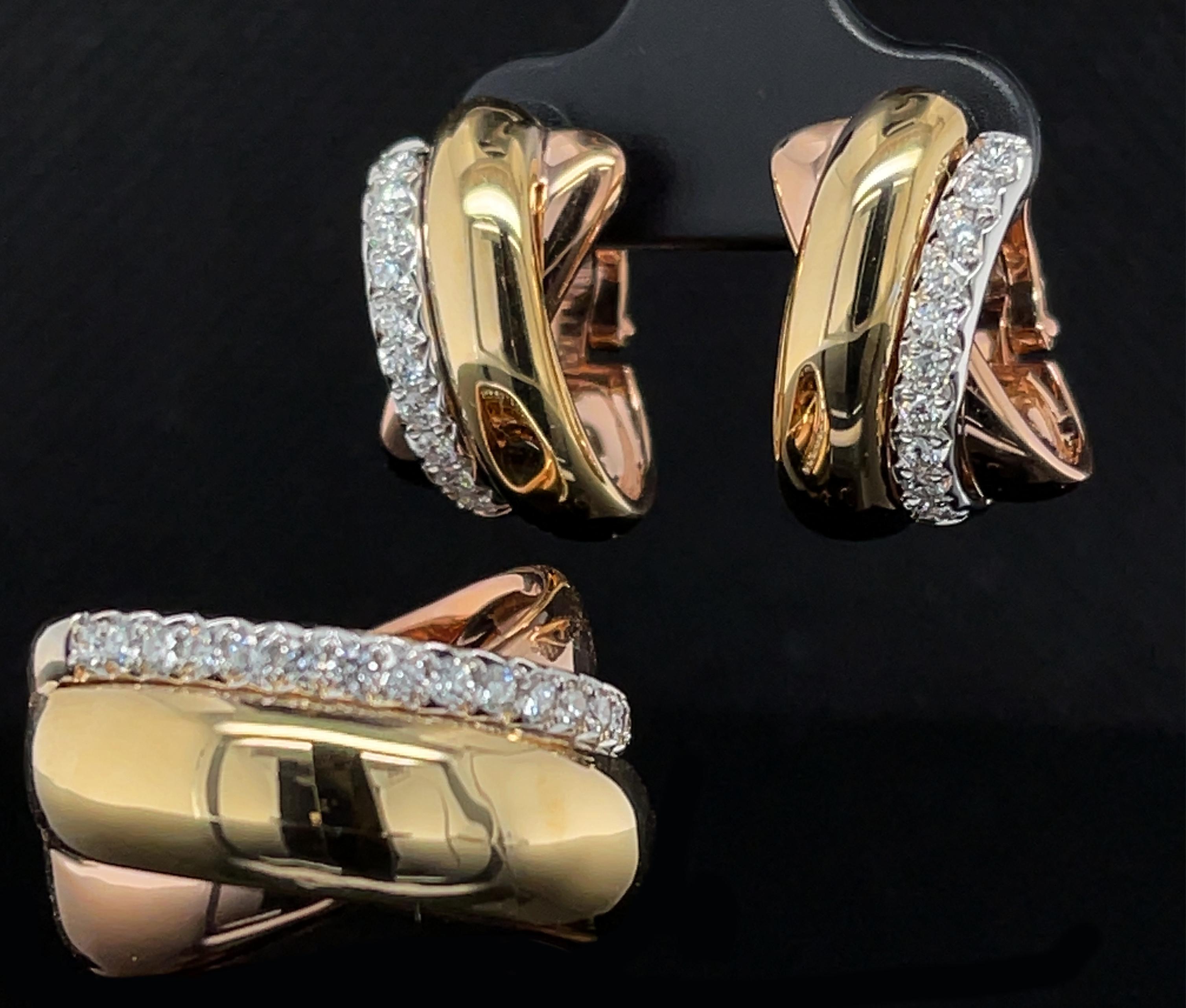 diamond clip on earrings