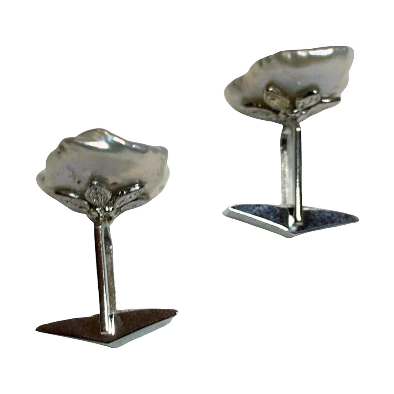 Gemelos de perlas de agua dulce con diamantes Oro de 14k 0,45 TCW Certificado de diseño en venta 5