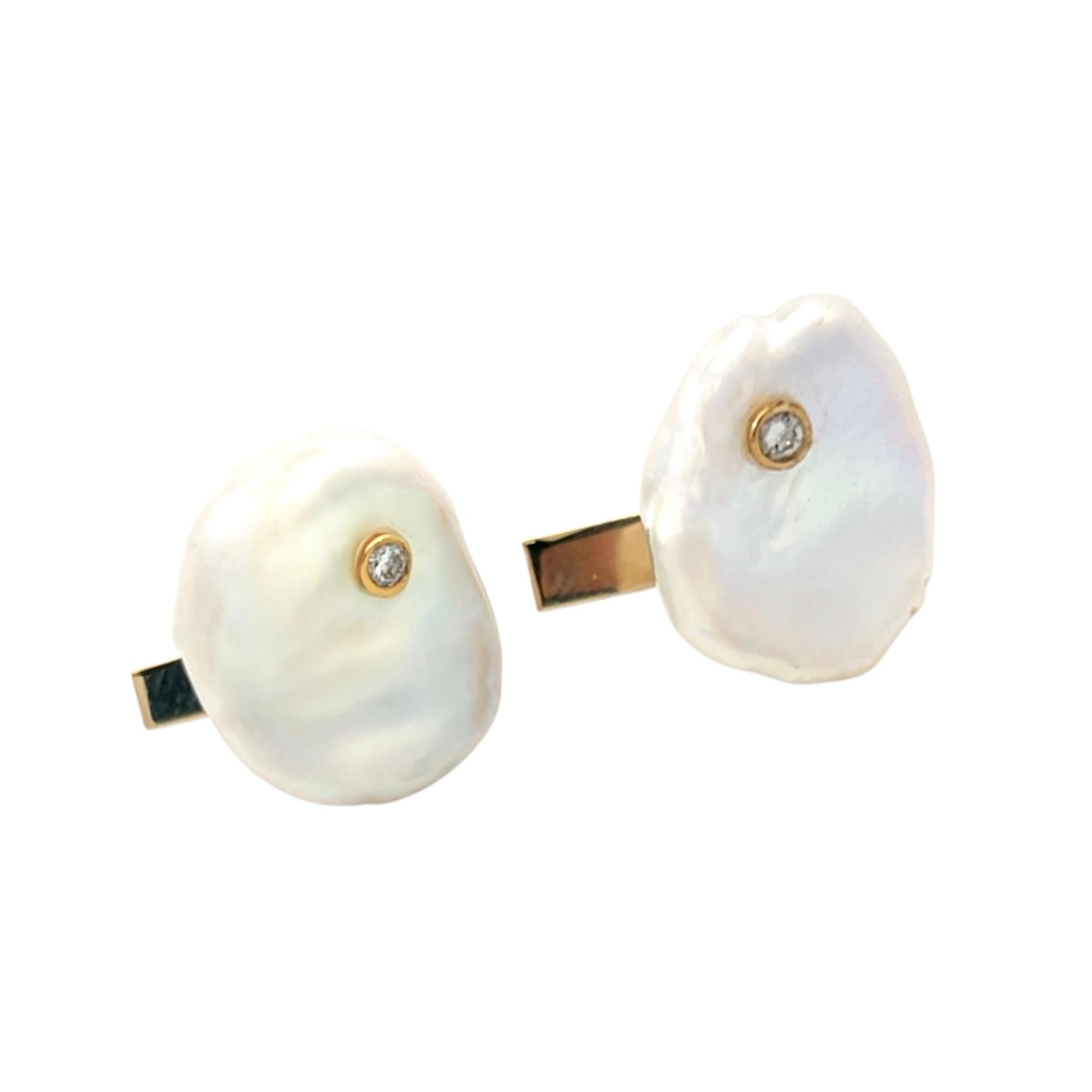 freshwater pearl cufflinks
