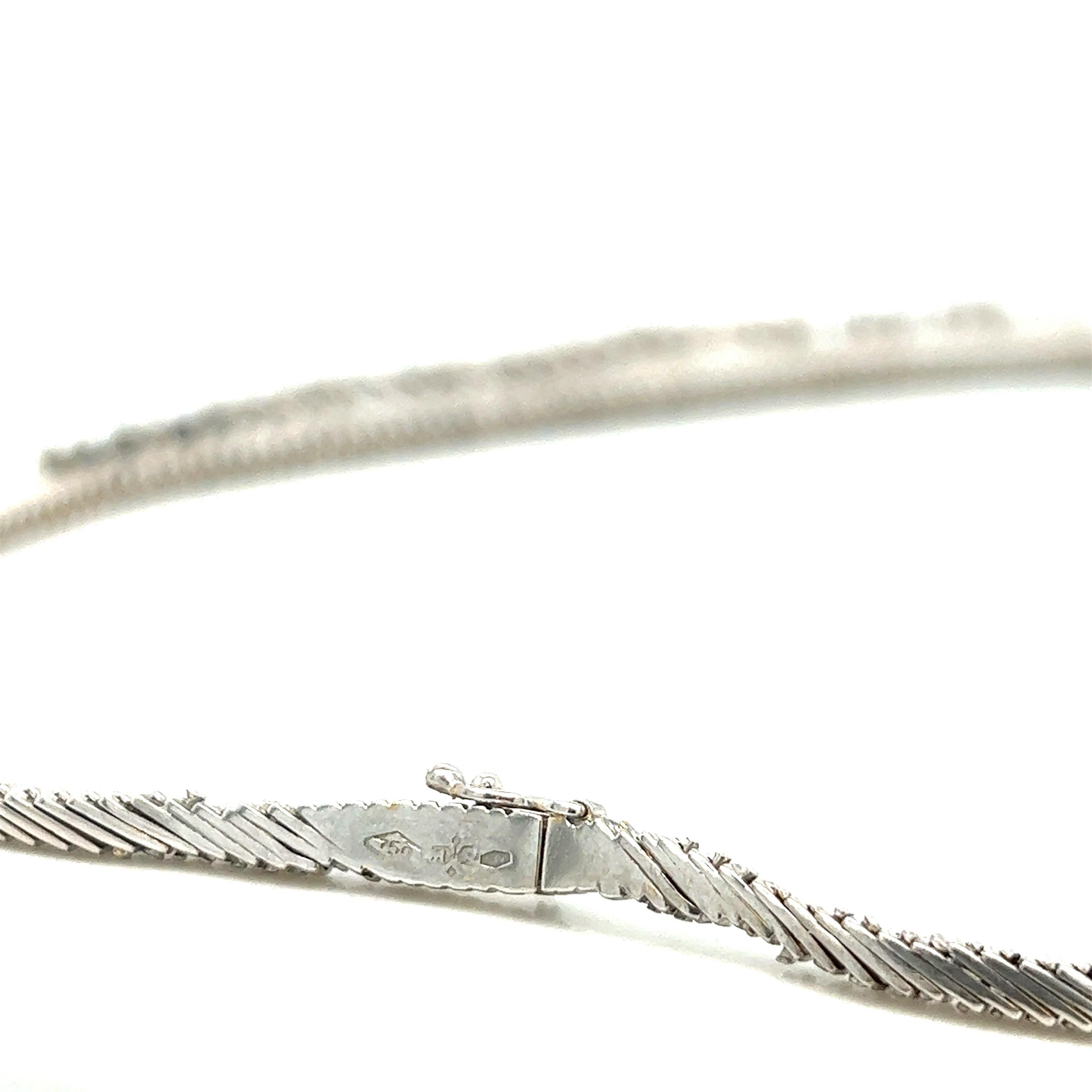 Women's Diamond Fringe Necklace For Sale