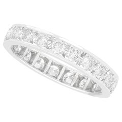 Used Diamond Full Eternity Engagement Ring in White Gold