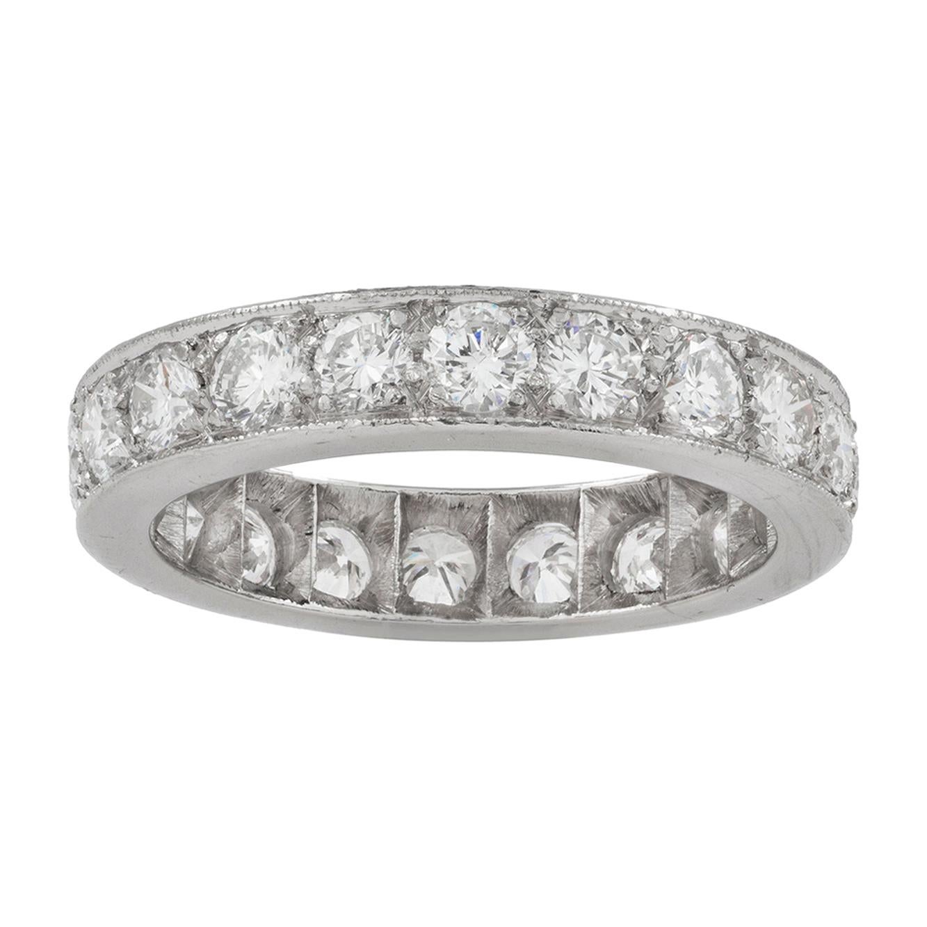 Diamond Full Eternity Ring For Sale