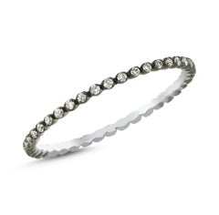 14k White Gold Diamond  Full Round Ring