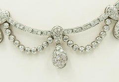 Diamond Garland White Gold Bridal Gala Necklace