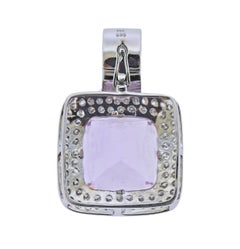 Diamond Gemstone Gold Large Pendant Enhancer