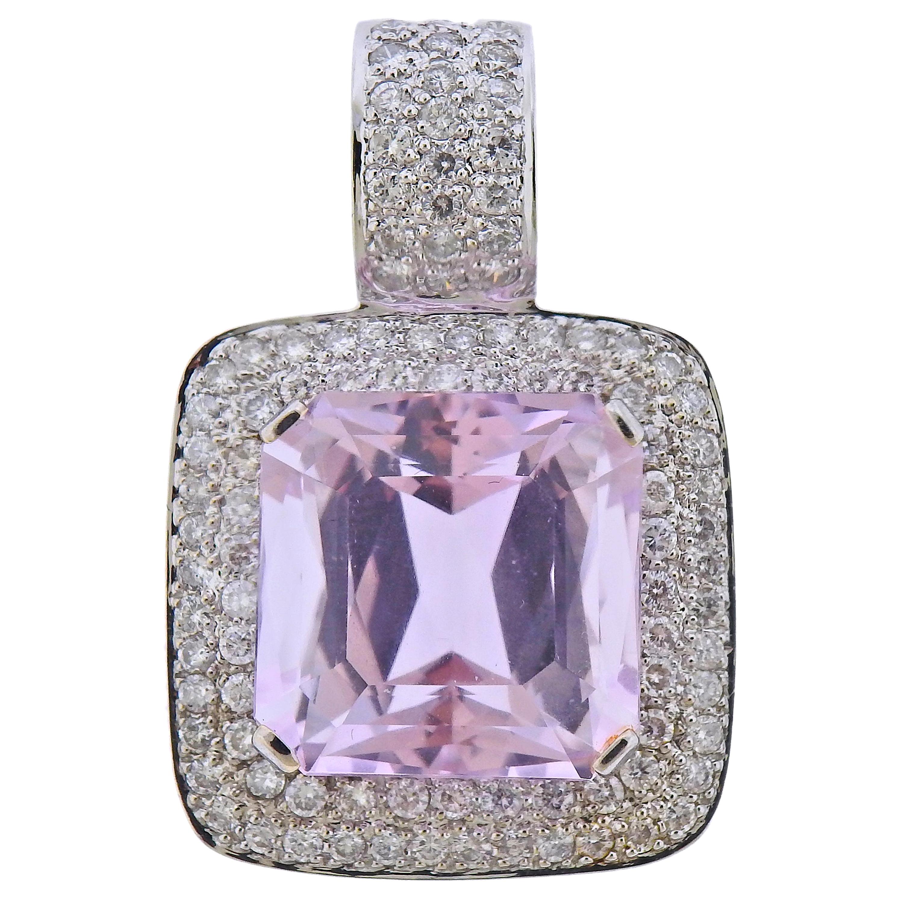 Diamant Edelstein Gold Großer Anhänger Enhancer