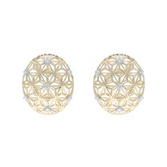 Diamond Geometric Starburst Stud Earrings Round Brilliant .21ctw Oval Pierced Diamond Geometric Starburst Stud Earrings Round Brilliant .21ctw Oval Pierced