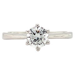 Diamond GIA G VS2 solitaire engagement ring platinum