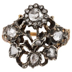 Diamond Giardinetti ring, European, circa 18th century.