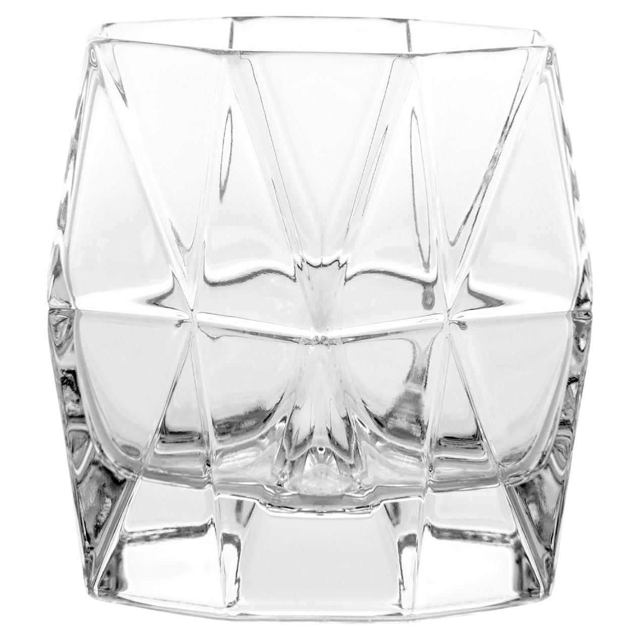 Karim Rashid for Nambe Figure 8 Crystal Glass Etched Vase at 1stDibs