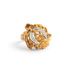 Diamond Gold 18K Ring 1970S