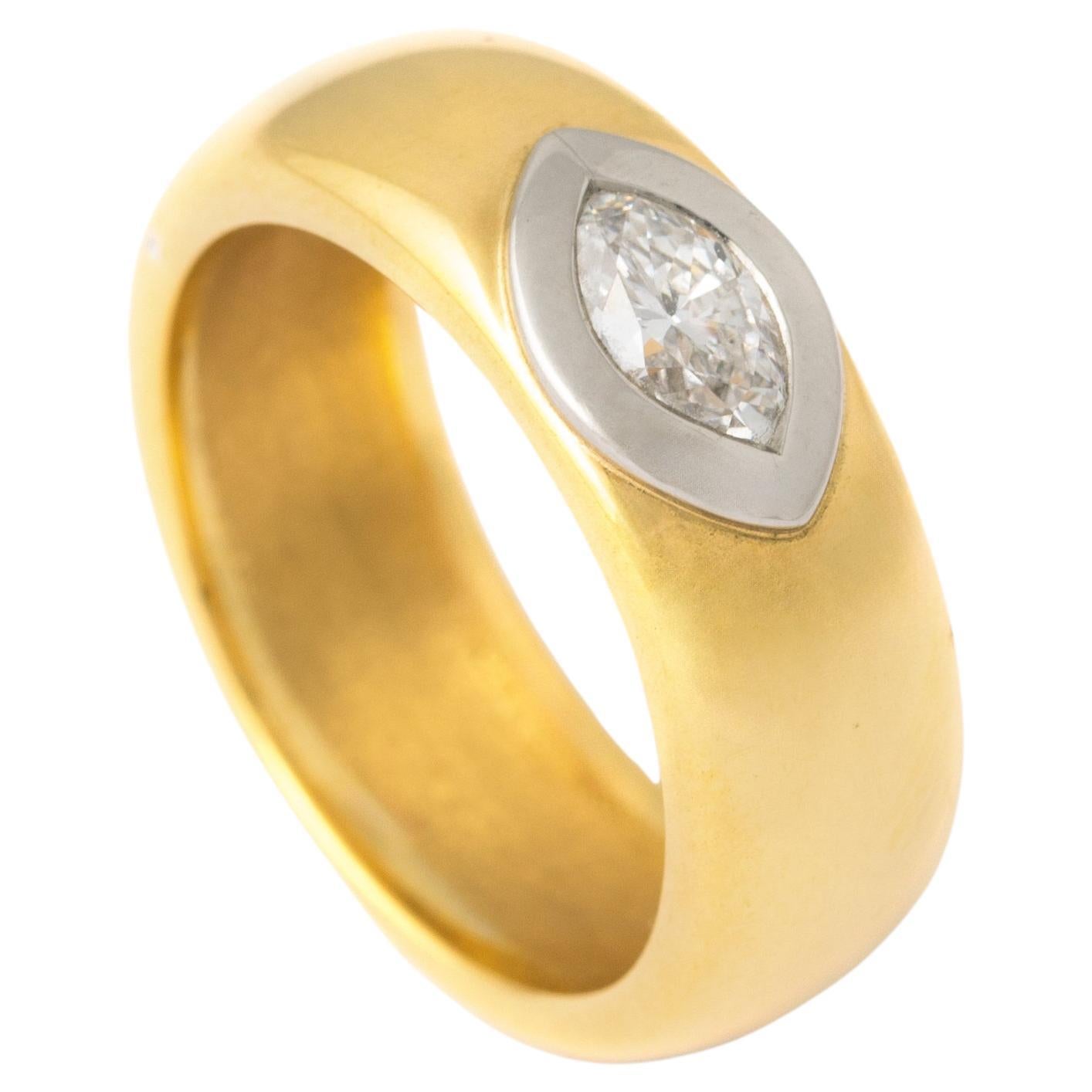 Diamond Gold 18K Ring For Sale