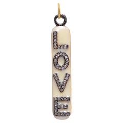 Diamond Gold and 925 sterling Silver Pendant