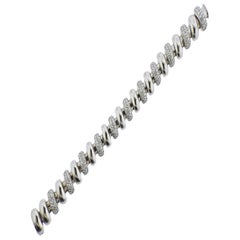 Pulsera de oro con diamantes