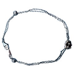 Pulsera Oro Diamante Pepita Cadena Plata
