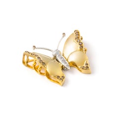 Diamond Gold Butterfly design Clasp