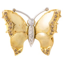 Diamond Gold Butterfly design Clasp