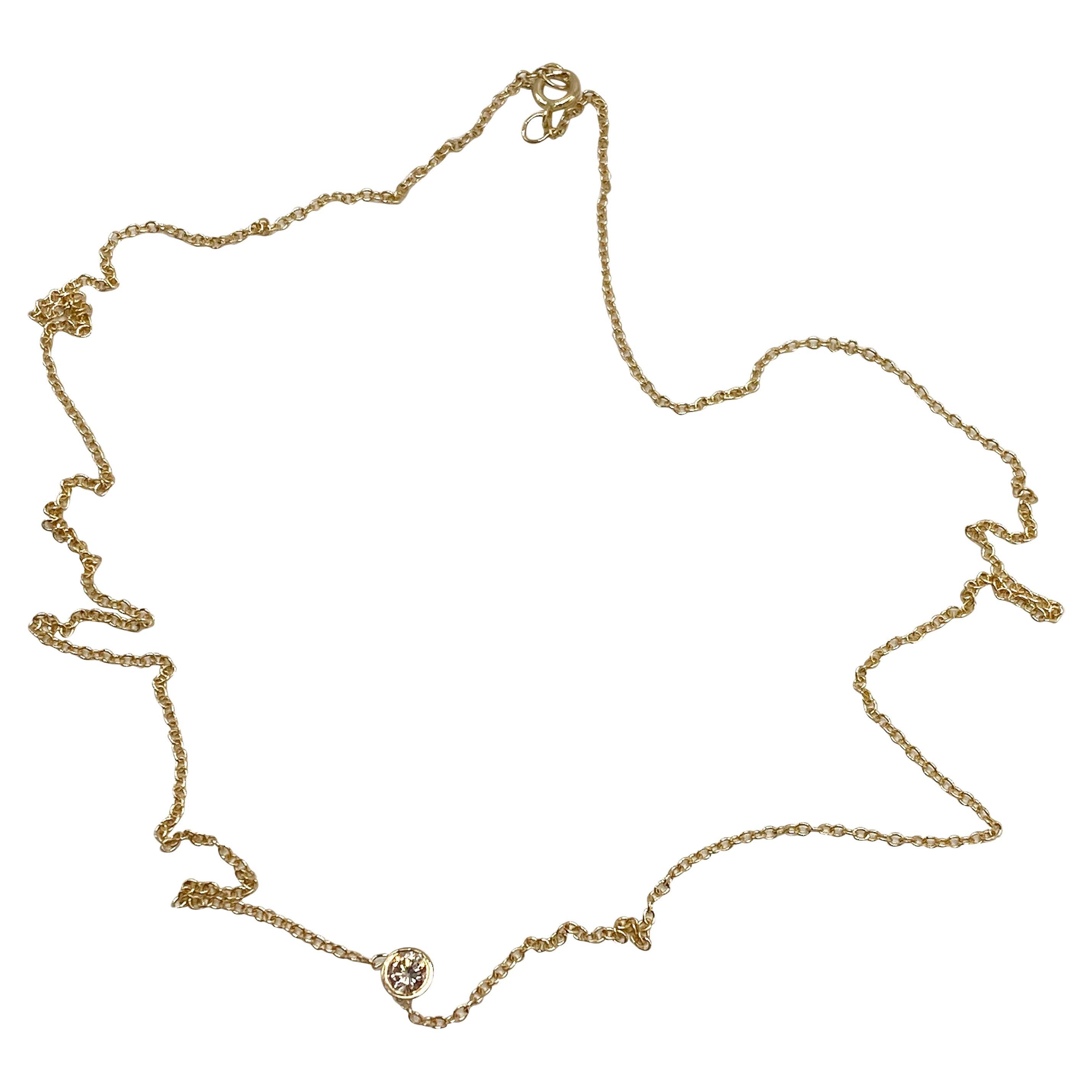 Diamond Gold Chain Choker Necklace J Dauphin
16