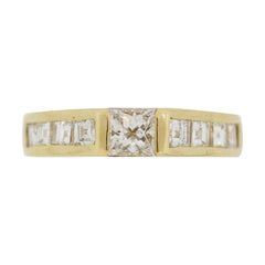 Used Diamond Gold Channel-Set Band Ring