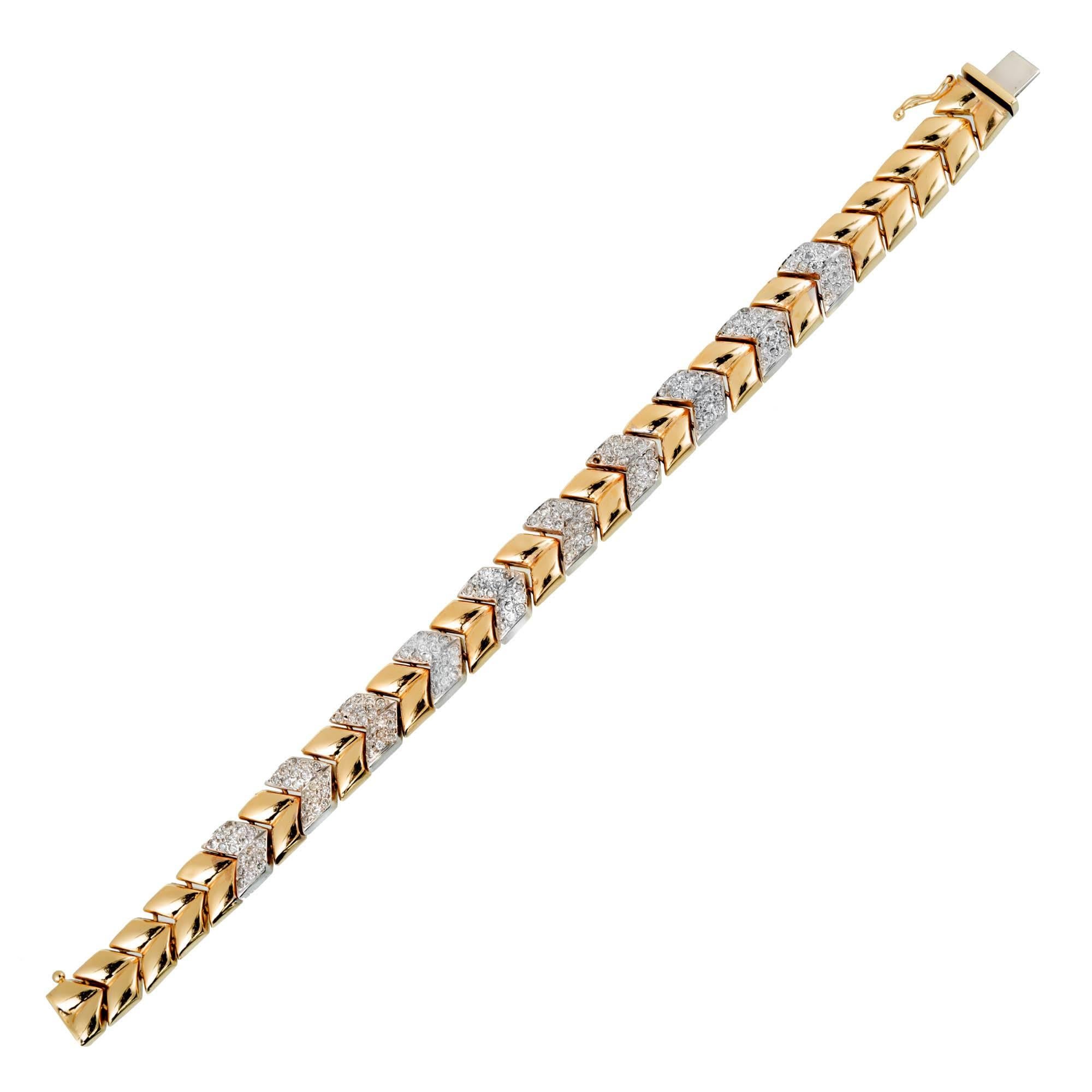 gold chevron bracelet