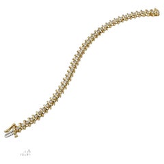 Diamant-Goldspirale-Armband