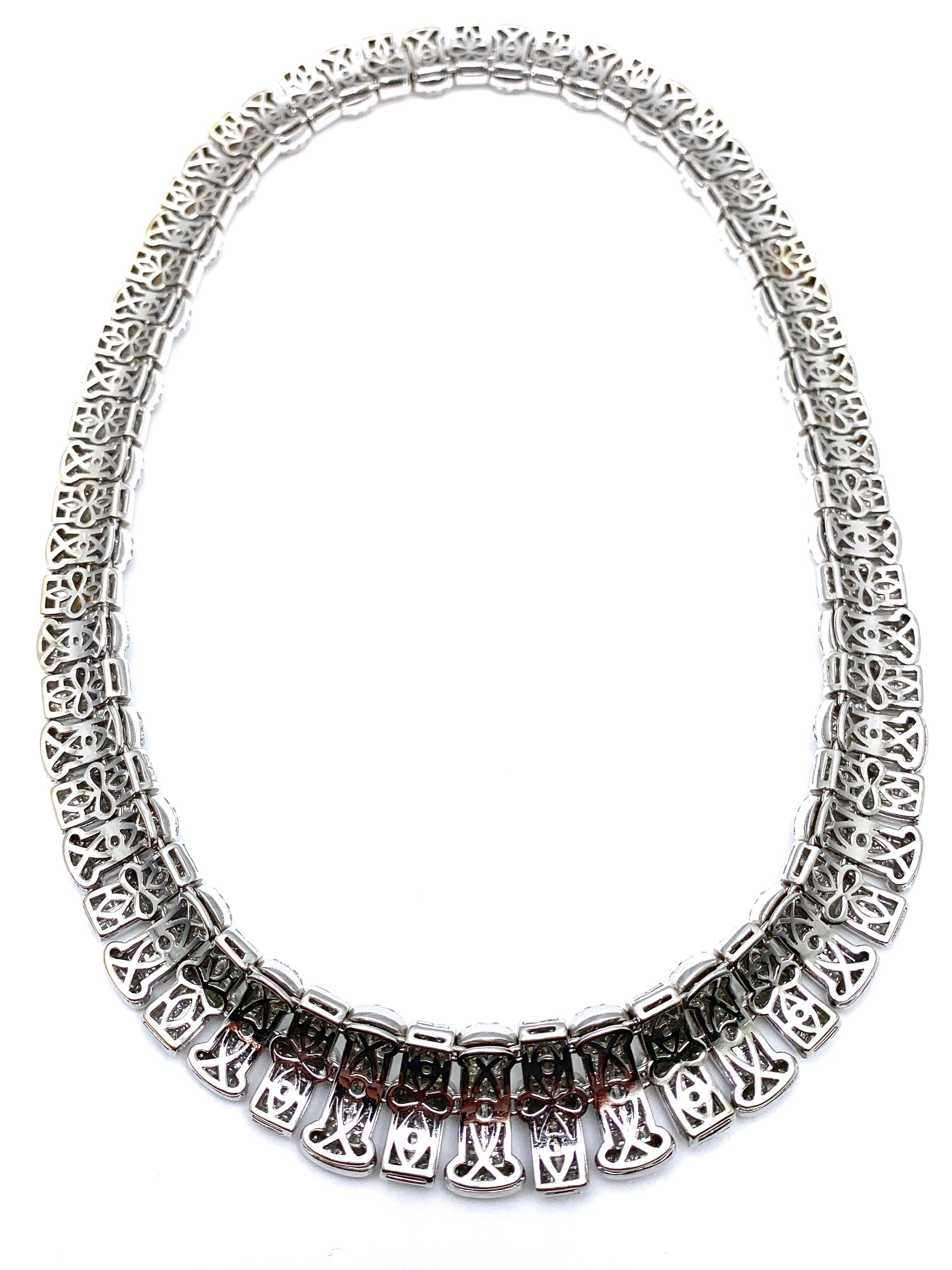 Diamond Gold Collar Necklace 3