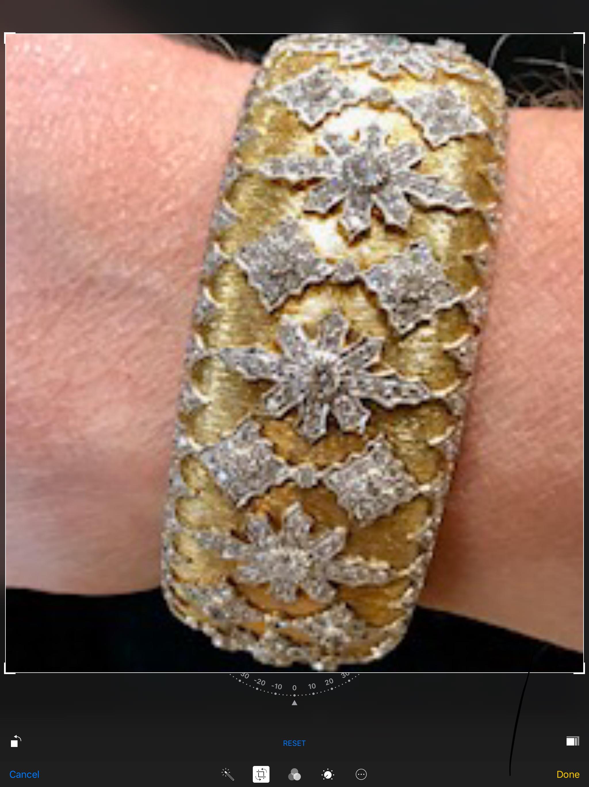 Diamond Gold Cuff Bracelet 3