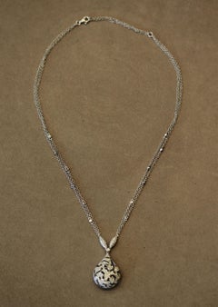 18k White Gold Diamond by the Yard Chain Necklace
