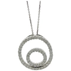 Diamond Gold “Double-Circle” Pendant