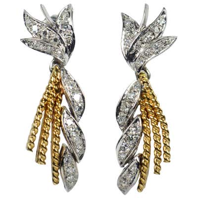 Diamond, Pearl and Antique Dangle Earrings - 7,973 For Sale at 1stdibs ...
