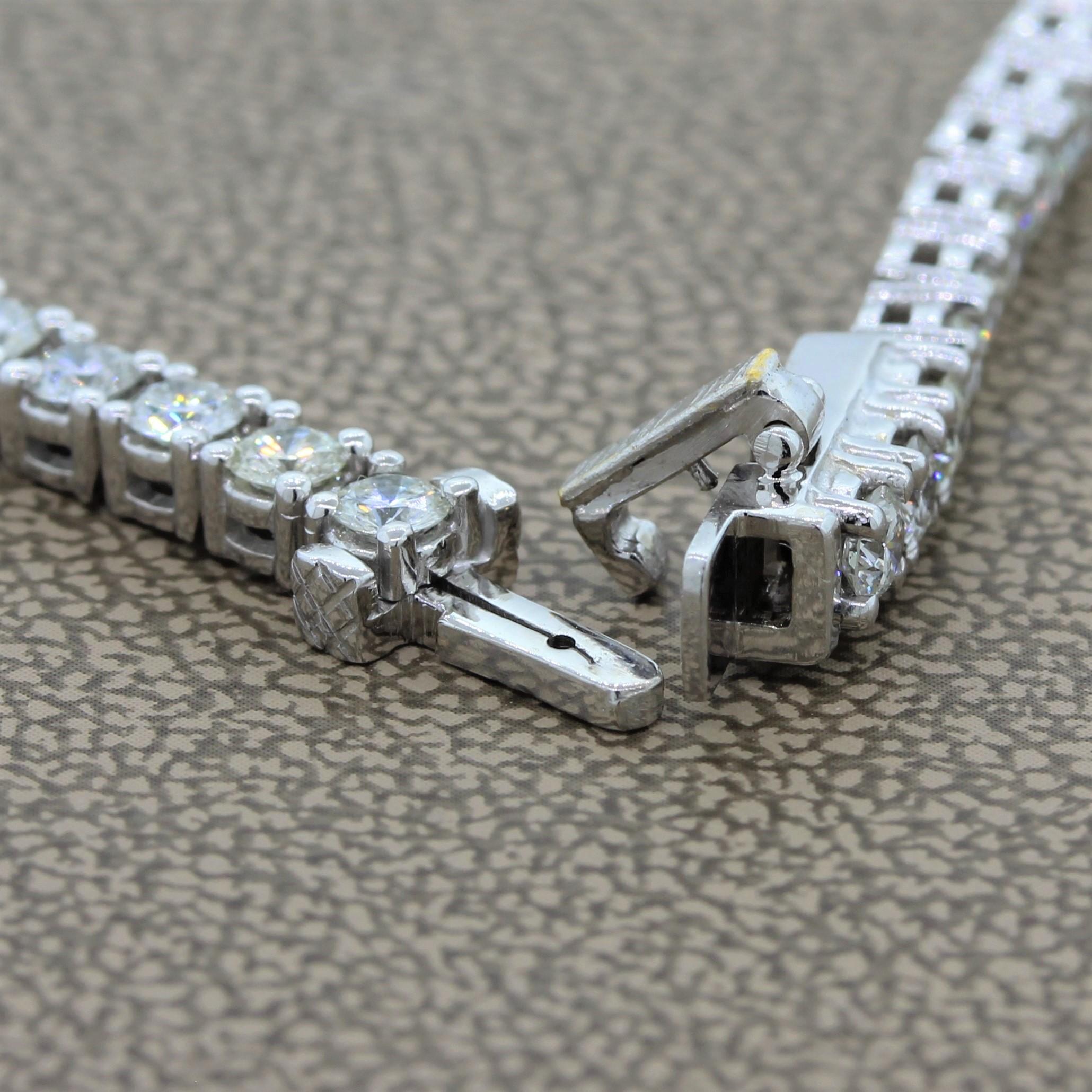 Diamant-Gold-Tropfen-Halskette im Angebot 5