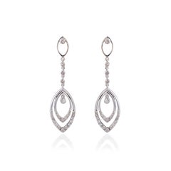 Natural 0.57carats Diamond Earring in 18k Gold